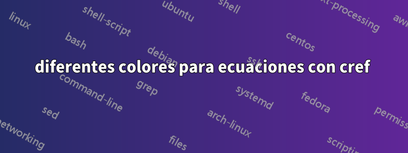 diferentes colores para ecuaciones con cref