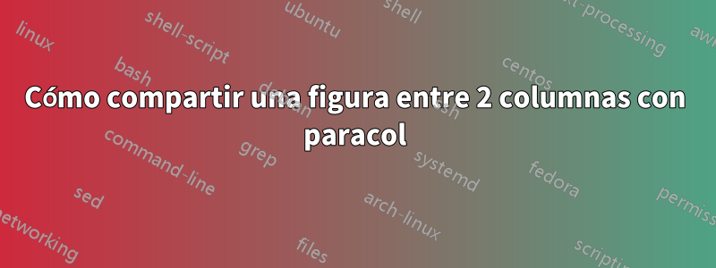 Cómo compartir una figura entre 2 columnas con paracol