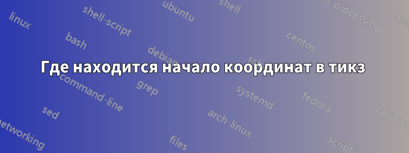 Где находится начало координат в тикз