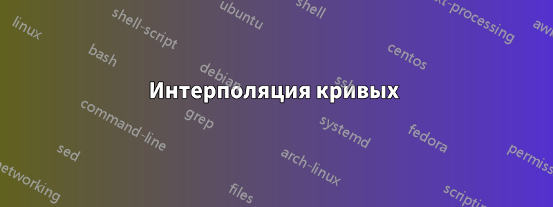 Интерполяция кривых