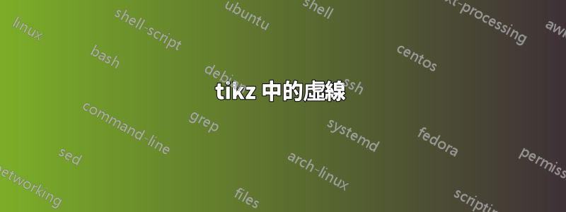 tikz 中的虛線