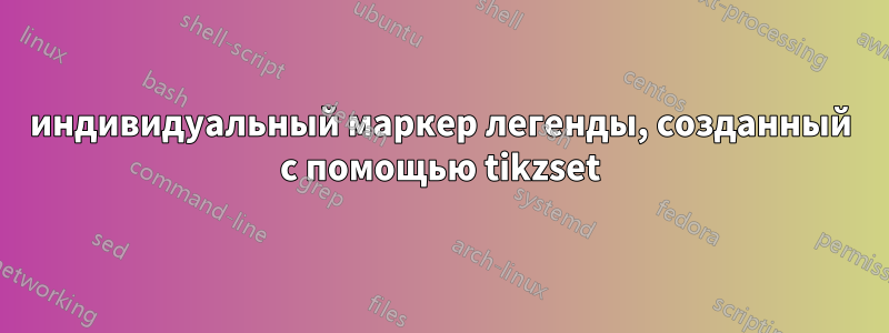 индивидуальный маркер легенды, созданный с помощью tikzset