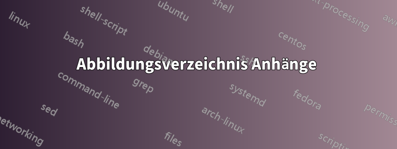 Abbildungsverzeichnis Anhänge