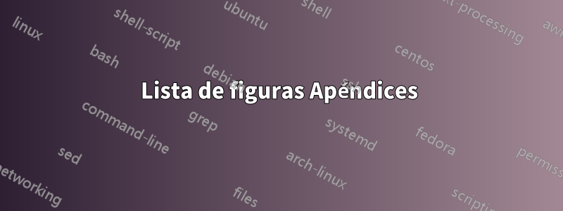 Lista de figuras Apéndices