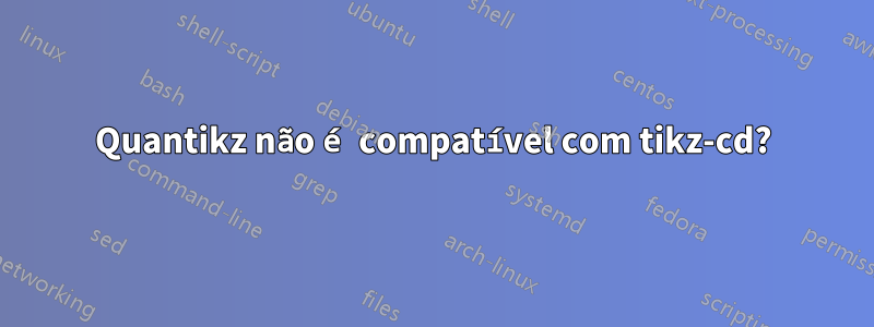 Quantikz não é compatível com tikz-cd?