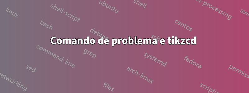 Comando de problema e tikzcd