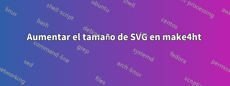 Aumentar el tamaño de SVG en make4ht