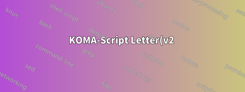 KOMA-Script Letter(v2)가 지정된 여백을 무시하는 것 같습니다.