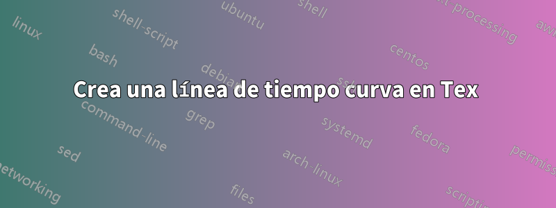 Crea una línea de tiempo curva en Tex