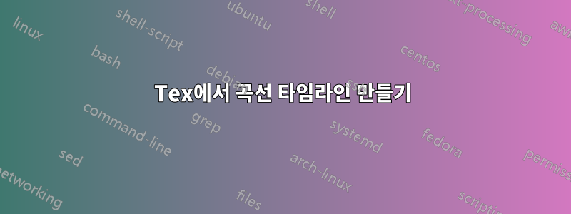 Tex에서 곡선 타임라인 만들기