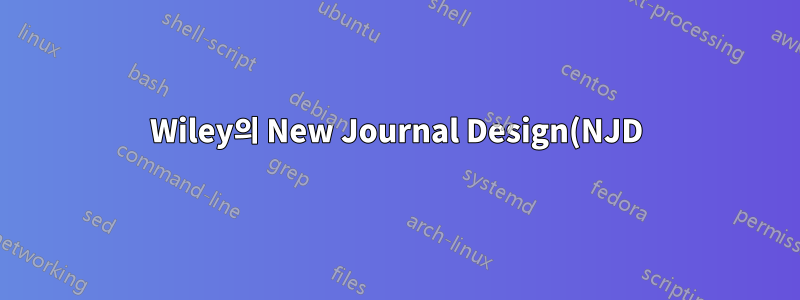 Wiley의 New Journal Design(NJD) Latex Authoring Template에서 "chemmacros"를 어떻게 사용합니까?