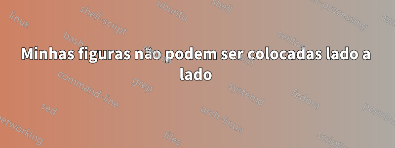 Minhas figuras não podem ser colocadas lado a lado