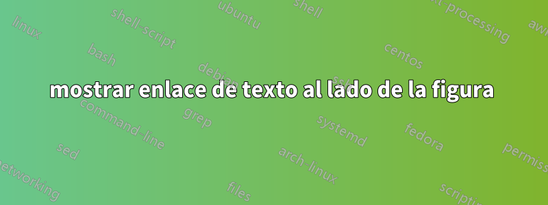 mostrar enlace de texto al lado de la figura