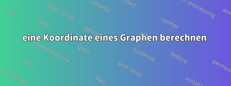 eine Koordinate eines Graphen berechnen