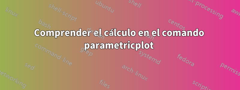 Comprender el cálculo en el comando parametricplot