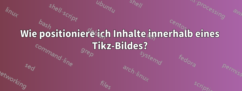 Wie positioniere ich Inhalte innerhalb eines Tikz-Bildes?