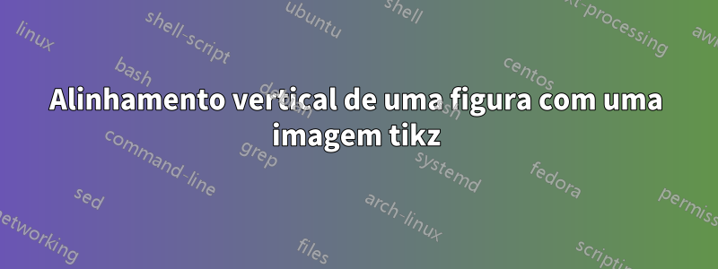 Alinhamento vertical de uma figura com uma imagem tikz