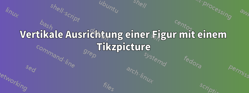 Vertikale Ausrichtung einer Figur mit einem Tikzpicture