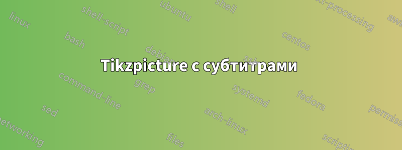 Tikzpicture с субтитрами