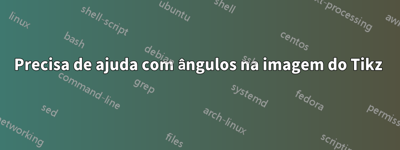 Precisa de ajuda com ângulos na imagem do Tikz