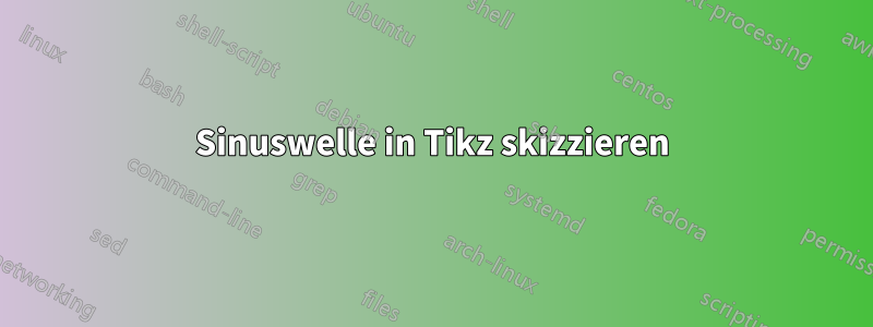Sinuswelle in Tikz skizzieren