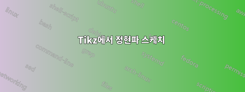 Tikz에서 정현파 스케치
