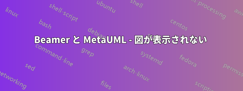 Beamer と MetaUML - 図が表示されない