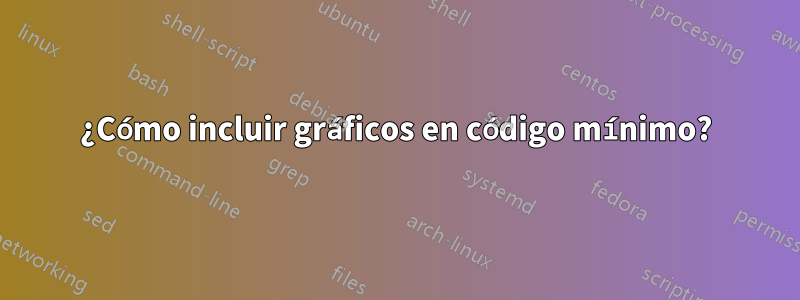 ¿Cómo incluir gráficos en código mínimo?