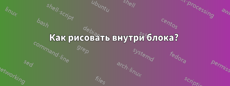 Как рисовать внутри блока?