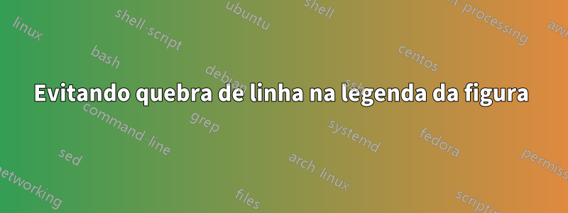 Evitando quebra de linha na legenda da figura