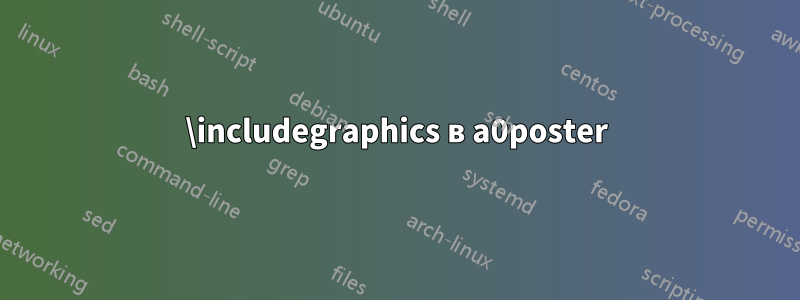 \includegraphics в a0poster