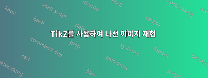 TikZ를 사용하여 나선 이미지 재현