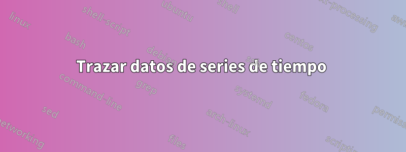 Trazar datos de series de tiempo