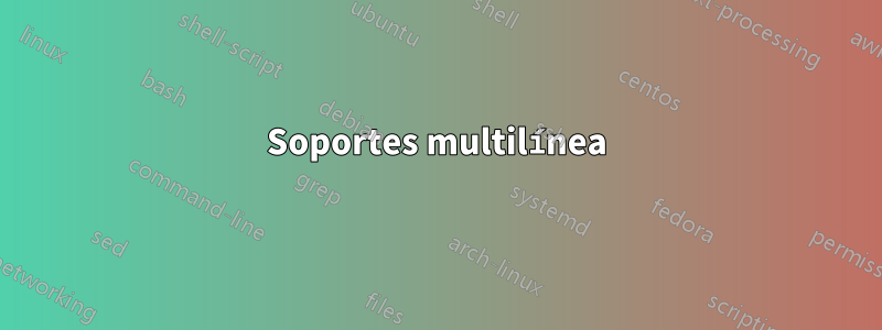 Soportes multilínea