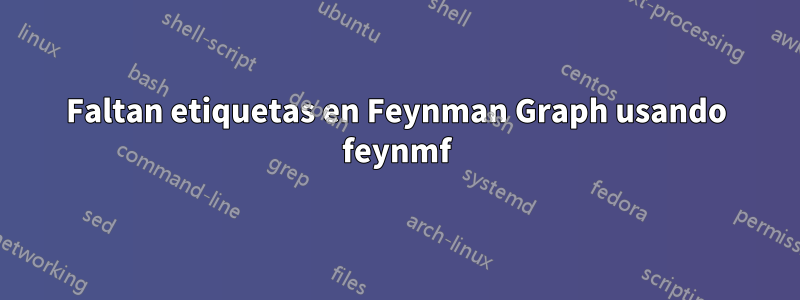 Faltan etiquetas en Feynman Graph usando feynmf