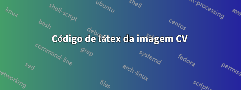 Código de látex da imagem CV