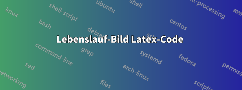 Lebenslauf-Bild Latex-Code