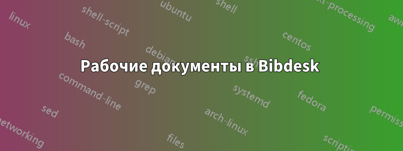 Рабочие документы в Bibdesk