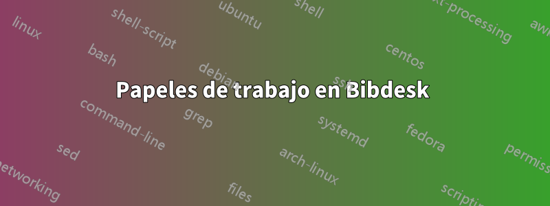 Papeles de trabajo en Bibdesk