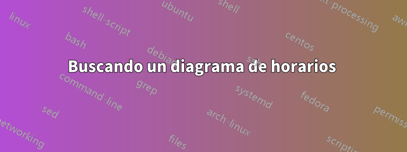 Buscando un diagrama de horarios