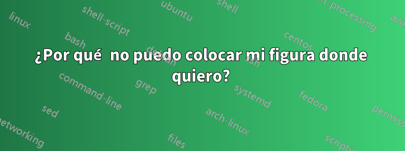 ¿Por qué no puedo colocar mi figura donde quiero?