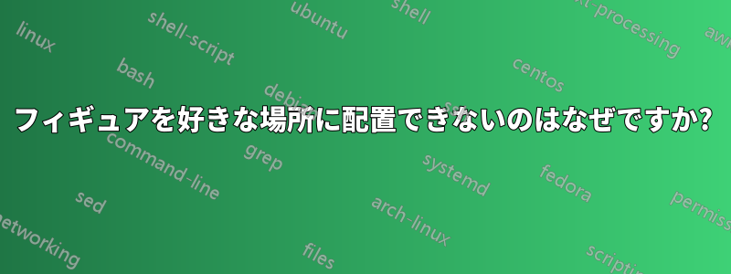 フィギュアを好きな場所に配置できないのはなぜですか?