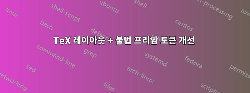 TeX 레이아웃 + 불법 프리암 토큰 개선