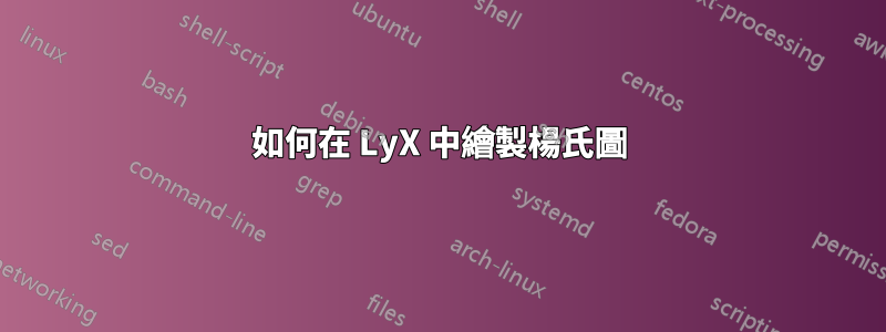 如何在 LyX 中繪製楊氏圖