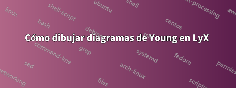 Cómo dibujar diagramas de Young en LyX