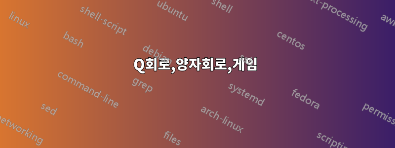 Q회로,양자회로,게임