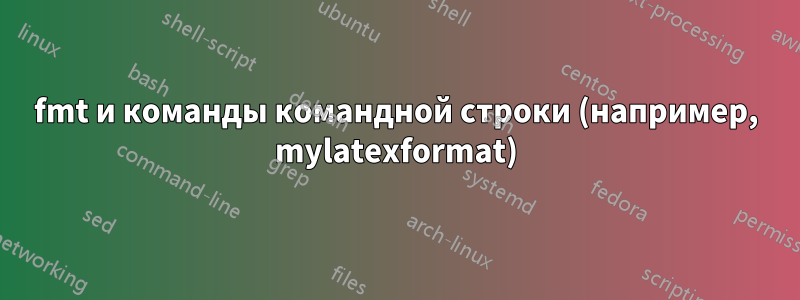 fmt и команды командной строки (например, mylatexformat)