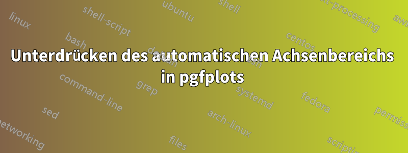 Unterdrücken des automatischen Achsenbereichs in pgfplots