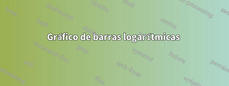 Gráfico de barras logarítmicas