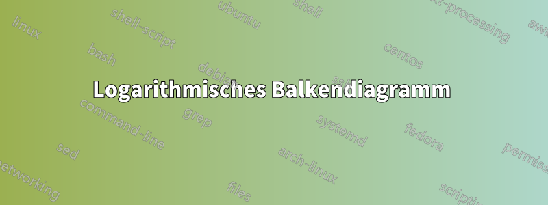 Logarithmisches Balkendiagramm